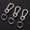 3Pièces Boucles De Sac DIY Métal Argent Résistantes Pratiques 6