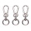 3Pièces Boucles De Sac DIY Métal Argent Résistantes Pratiques 1