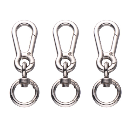 3Pièces Boucles De Sac DIY Métal Argent Résistantes Pratiques