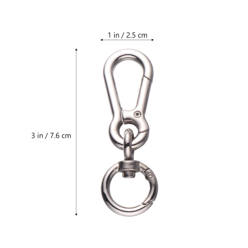 3Pièces Boucles De Sac DIY Métal Argent Résistantes Pratiques 2