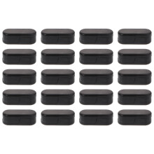 25St Zwarte Pom Plastic Ketting Connector Voor Rolgordijn & Jaloezie