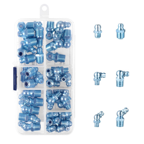 Grease Nipple Set Replacement Nipples Zerk Assortment Fitting Zerks
