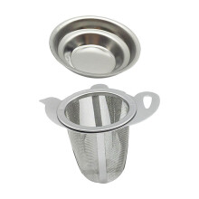 1Set Stainless Steel Tea Infuser Loose Tea Strainer for Home Silver