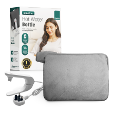 KEPLIN Rechargeable Electric Hot Water Bottle, Grey