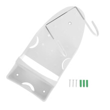 Iron Stand Wall Mount For Ironing Boards, White Plastic, Iron Frame, Wall-Mounted Iron Holder, Storage