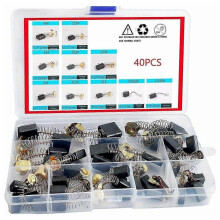 40pcs Electric Motor Carbon Brushes 10 Models Of Carbon Brushes