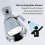 High Flow Shower Head, Angle Simple Solid Brass with Swivel Joint High Pressure Shower Head 3