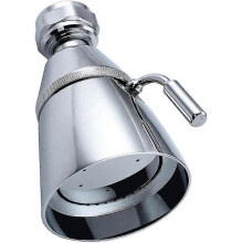 High Flow Shower Head, Angle Simple Solid Brass with Swivel Joint High Pressure Shower Head