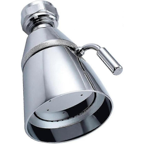 High Flow Shower Head, Angle Simple Solid Brass with Swivel Joint High Pressure Shower Head