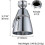 High Flow Shower Head, Angle Simple Solid Brass with Swivel Joint High Pressure Shower Head 2
