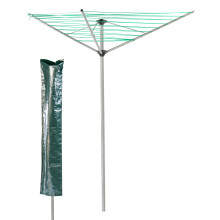 KCT 3 Arm Outdoor Rotary Washing Line with Protective Cover 30m Drying Area