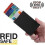 Pop-up Card Holder - Aluminum Compartments Protect (rfid Secure) Silver Color 2