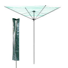 (4 Arm – (50m) With Cover) KCT Rotary Washing Clothes Line + Optional Covers