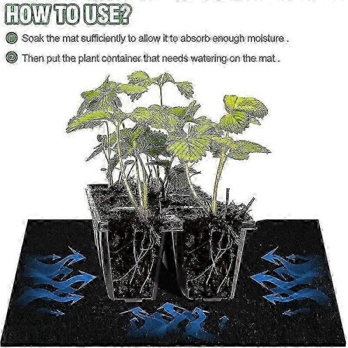Capillary Mat Vacation Watering Mats 3mm Thick Self Watering Mat System for Potted Plants 1