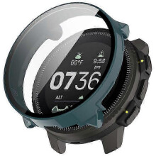 (Green) Compatible For Suunto Vertical Watch Case Pc Frame Cover With Tempered Glass Screen Film