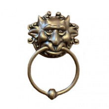 Door Knocker Vintage Vivid Resin Dragon Mouth Gate Handle Ring for Home