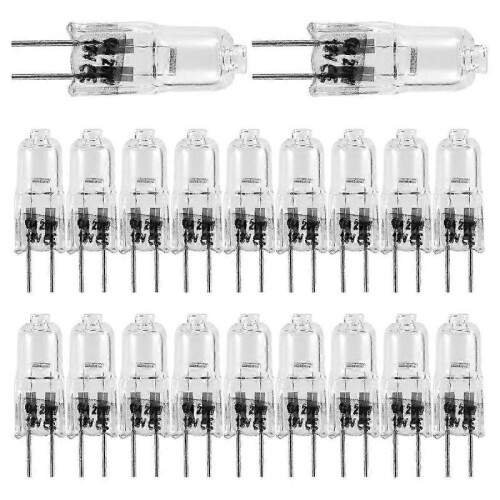 20 Pcs G4 Halogen Bulbs,20w 12v Halogen Light Bulbs 1