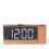 (Brown) Multifunctional USB Radio LED Projection Alarm Clock 1