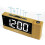 (Brown) Multifunctional USB Radio LED Projection Alarm Clock 4