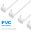 4Pcs White Blank Handheld Flags Polyester Referee DIY Signal Flags 7