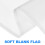 4Pcs White Blank Handheld Flags Polyester Referee DIY Signal Flags 6