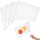 4Pcs White Blank Handheld Flags Polyester Referee DIY Signal Flags 1