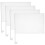 4Pcs White Blank Handheld Flags Polyester Referee DIY Signal Flags 9