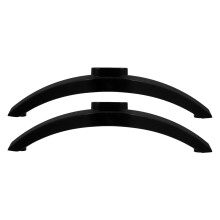 1Set Durable Black PP TV Stand Legs Replacement Base for Tabletop Use