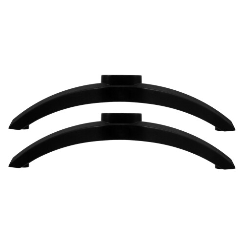 1Set Durable Black PP TV Stand Legs Replacement Base for Tabletop Use