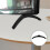 1Set Durable Black PP TV Stand Legs Replacement Base for Tabletop Use 11