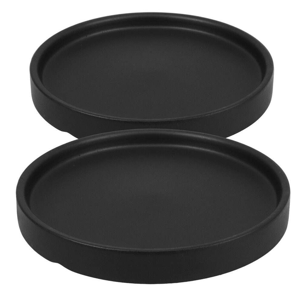 2 Pcs Large Ceramic Plant Pot Saucer Flower Base Drip Tray-image-OPC-PJFFXMS-NEW