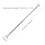 2 Pcs Heavy Duty Clothes Rail Closet Pole Tension Rod Drying Rack ABS 2