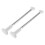 2 Pcs Heavy Duty Clothes Rail Closet Pole Tension Rod Drying Rack ABS 11
