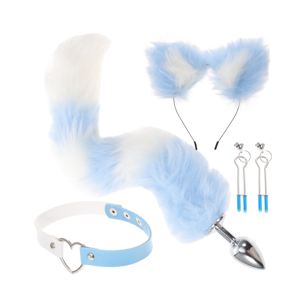 1 Szett Cosplay KiegéSzíTőK FüLek éS Farok JelmezkiegéSzíTőK Halloween Jelmez KelléKek-image