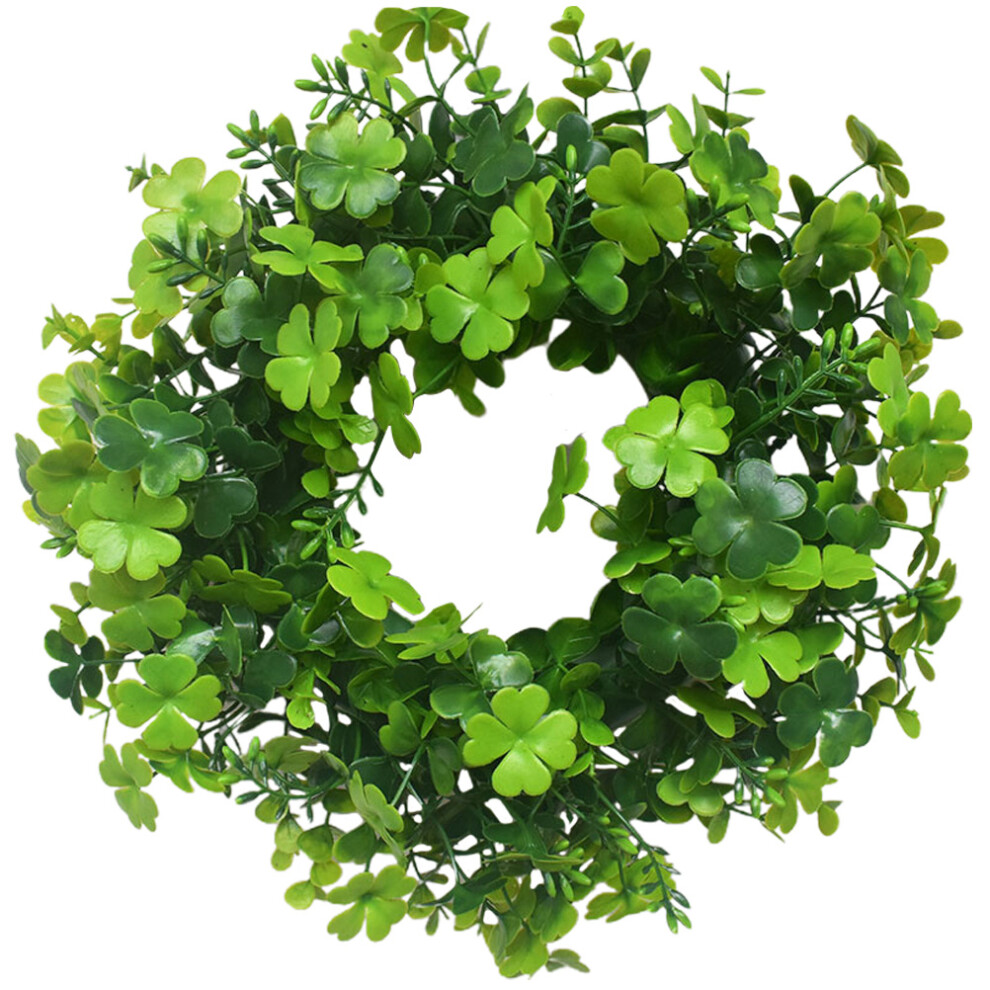 Summer Simulation Leaf Door Wreath Pendant for St. Patrick's Day Party-image-OPC-PJFFYDB-NEW