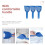 3pcs Blue Deicing Snow Broom Set Car and Kitchen Ice Tools 11