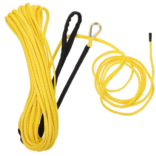 1Stk Praktisches Gelbes Nylon Abschlepp- Und Windenseil Mit 2