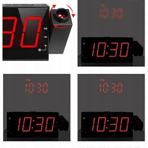 (B) Multifunctional Radio Projection Clock Clock 2