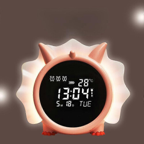 (Blue) LED Clock Dinosaur Shape Electronic Clock Multi-function Alarm Clock 1