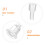 50 PCS Earring Protective Cover Clear Stud Back Pads Safety Backs 8