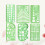 6Pc Transparent Geometric Ruler Set Plastic Stencils For School Office 7