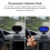 Thermometer Voltmeter Clock LCD Dual Color Display Multi Functional Digital Car Clock with Luminous Light 12‑24V 7