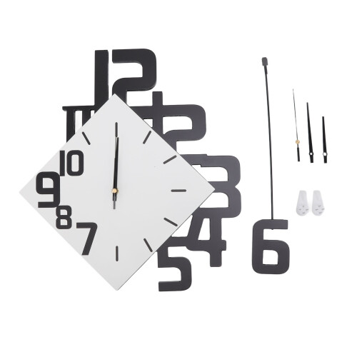 Frameless Pendulum Wall Clocks Number Decoration DIY Assembly Modern Wall Clocks with Silent Movement Wall Clock for Office 1