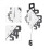 Frameless Pendulum Wall Clocks Number Decoration DIY Assembly Modern Wall Clocks with Silent Movement Wall Clock for Office 8