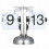 (B) Stool Clock Retro Small Digital Retro Clock Desk  Shelf Clocks 2
