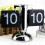 (A) Stool Clock Retro Small Digital Retro Clock Desk  Shelf Clocks 2