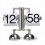 (C) Stool Clock Retro Small Digital Retro Clock Desk  Shelf Clocks 2