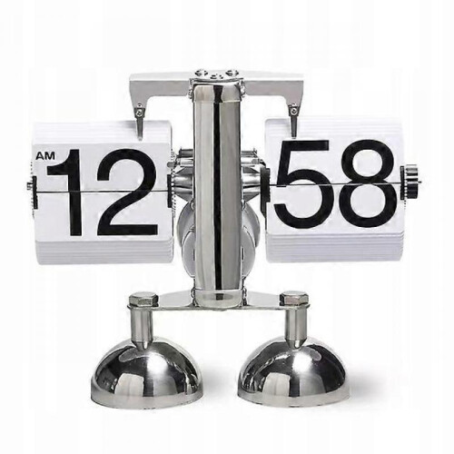 (C) Stool Clock Retro Small Digital Retro Clock Desk  Shelf Clocks 1