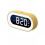 (Yellow) Music LED Digital Alarm Clock Night Light Desktop Clock Gift for Kids 1