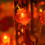 Red Chinese Lantern String Lights LED Light Beads Waterproof New Year Lantern with PVC Shell for Courtyards 4